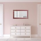 Espelho E Moldura Com Desenhos Florais 72cm X 122cm Decore Po