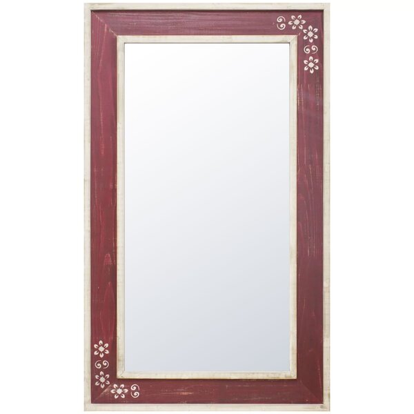 Espelho E Moldura Com Desenhos Florais 72cm X 172cm Decore Pr