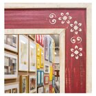 Espelho E Moldura Com Desenhos Florais 82cm X 102cm Decore Po