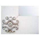 Espelho E Moldura Rústica Com Apliques Nos Cantos 72cm X 122c