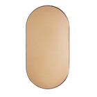 Espelho Elipse Cobre Em Metal Preto 55x28 5 Cm - D'rossi