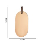 Espelho Elipse Em Vidro Cobre 37x18 Cm M02 - D'rossi