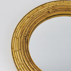 Espelho Em Rattan E Madeira