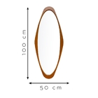 Espelho Emoldurado Antique Freijó 100x40cm