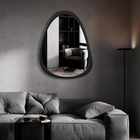 Espelho Emoldurado Gringa Preto M 100x80cm Orgânico