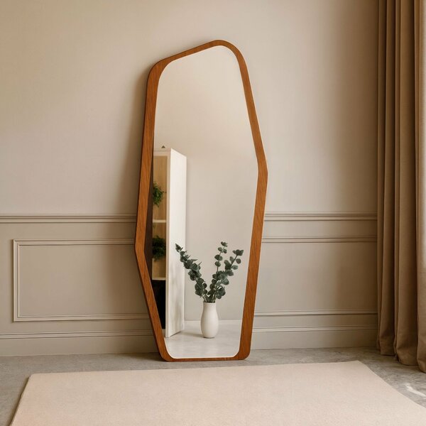 Espelho Emoldurado Mdf Harmonia 182x74,6 Para Sala De Estar C