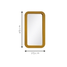 Espelho Emoldurado Polí Freijó 45x25cm Retangular