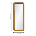 Espelho Emoldurado Polí Freijó 65x25cm Retangular