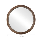Espelho Emoldurado Sandy Freijó 35cm Redondo