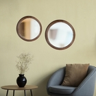 Espelho Emoldurado Sandy Freijó 45cm Redondo