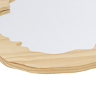 Espelho Emoldurado Tronco Pinus Amadeirado 59cm Orgânico