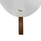 Espelho Funcional Hook Branco Alça Caramelo 60x40 Cm Oval