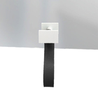 Espelho Funcional Hook Branco Alça Preta 50x50 Cm Quadrado