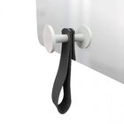 Espelho Funcional Hook Branco Alça Preta 50x50 Cm Quadrado