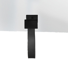 Espelho Funcional Hook Preta Alça Caramelo 50x50 Cm Quadrado