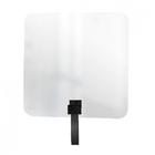 Espelho Funcional Hook Preta Alça Caramelo 50x50 Cm Quadrado