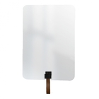 Espelho Funcional Hook Preto Retangular Com Corino Caramelo