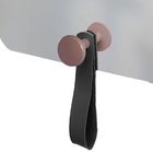 Espelho Funcional Hook Rosa Alça Preta 50x50 Cm Quadrado