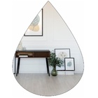 Espelho Gota Grande 80 X 60 Moderno Lapidado Com Suporte