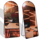 Espelho Grande Com Moldura Metal Base Reta Corpo Inteiro 150