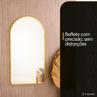 Espelho Grande Com Moldura Metal Corpo Inteiro Decorativo 115