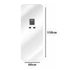 Espelho Grande Corpo Inteiro 150cm X 60cm Retangular Luxo Dec