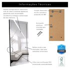 Espelho Grande Corpo Inteiro 185x90cm Dubai Yescasa Prata