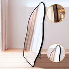 Espelho Grande Corpo Inteiro Com Moldura Metal Orgânico Decor