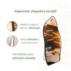 Espelho Grande Corpo Inteiro Com Moldura Metal Orgânico Decor
