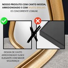Espelho Grande Corpo Inteiro Com Moldura Metal Orgânico Decor