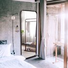 Espelho Grande Corpo Inteiro De Parede Moldura Aço 170x70cm R