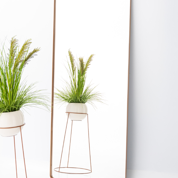 Espelho Grande Corpo Inteiro De Parede Retangular Com Moldura