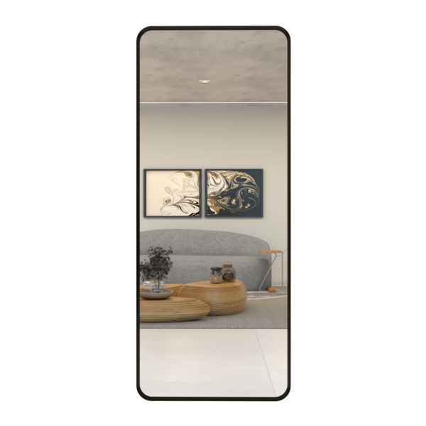 Espelho Grande Corpo Inteiro De Parede Retangular Com Moldura