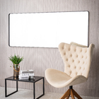 Espelho Grande Corpo Inteiro De Parede Retangular Com Moldura