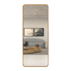 Espelho Grande Corpo Inteiro De Parede Retangular Com Moldura