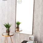 Espelho Grande Corpo Inteiro Retangular com Moldura em Metal