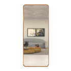 Espelho Grande Corpo Inteiro Retangular com Moldura em Metal