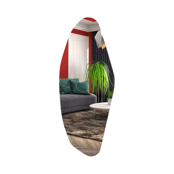 Espelho Grande Decorativo Lapidado  Moderno 90x40cm Luxo - Su