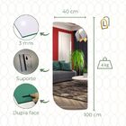 Espelho Grande Decorativo Lapidado Moderno 100x40cm Luxo - Du