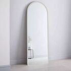 Espelho Grande Oval de Base Reta Com Moldura Em Metal Corpo I