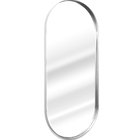 Espelho Grande Retrô Oval Com Moldura Metal Banheiro Quarto S