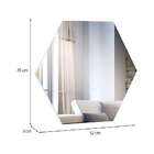 Espelho Hexagonal Dama Off White 52x45 Cm