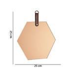 Espelho Hexágono Em Vidro Cobre 25x25 Cm M02 - D'rossi