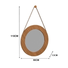 Espelho Ibiza Adnet Redondo Nature - Tebarrot Móveis