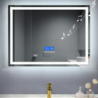 Espelho Iluminado 80x80 cm Led 3 cores inteligente Botão Touc