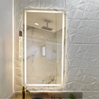 Espelho Jateado 1 10x60cm 3 Tons De Led E Sensor De Movimento