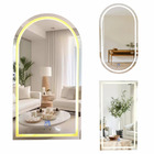 Espelho Jateado 1 10x60cm 3 Tons De Led E Sensor De Movimento