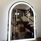 Espelho Jateado Arco Iluminado Com Led Frio Touch 100x80cm