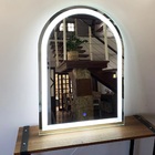 Espelho Jateado Arco Iluminado Com Led Frio Touch 100x80cm