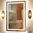 Espelho Jateado Com 3 Tons De Led E Touch Screen Fonte Slim -